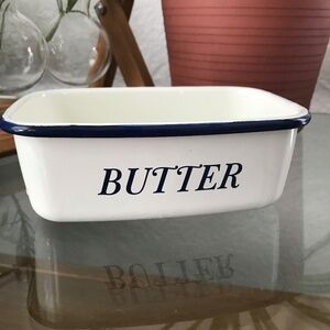 Webake Porcelain Coated Steel Butter Dish